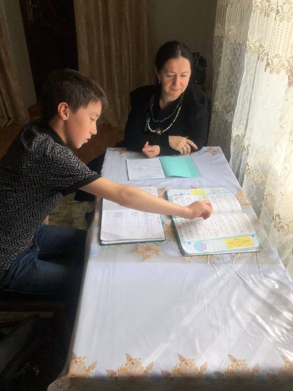 Соц.педагог Алишихова Раисат посетила своего подопечного Рамазанова Шамиля и оказала педагогические услуги