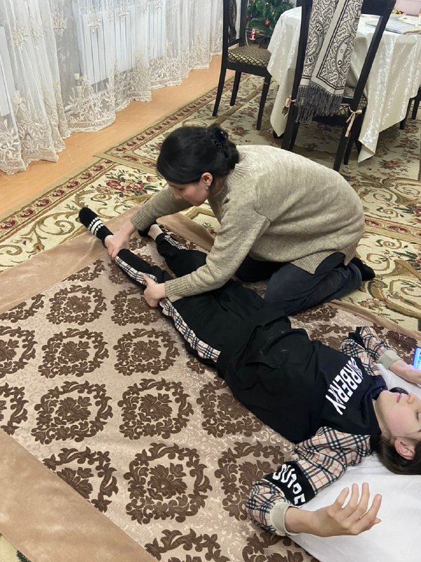 Будни инструктора по лечебной физкультуре и мед. сестры по массажу Убараевой Шарипат